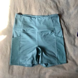 Reebok high rise mesh pocket shorts